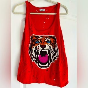 Lauren Moshi Tank in Hot Tiger